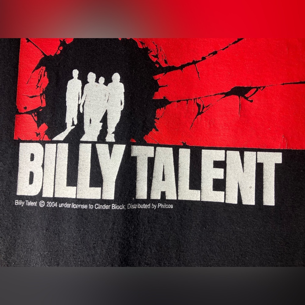 Vtg. 2004 Billy Talent album cover band t-shirt faded mens XL 00s Y2k - Picture 9 of 9